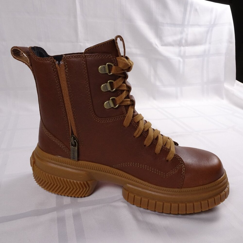 Sorel - ONA Ave Boot Lace, Brown, Waterproof Women's 8.5 - NEW - Picture 10 of 11